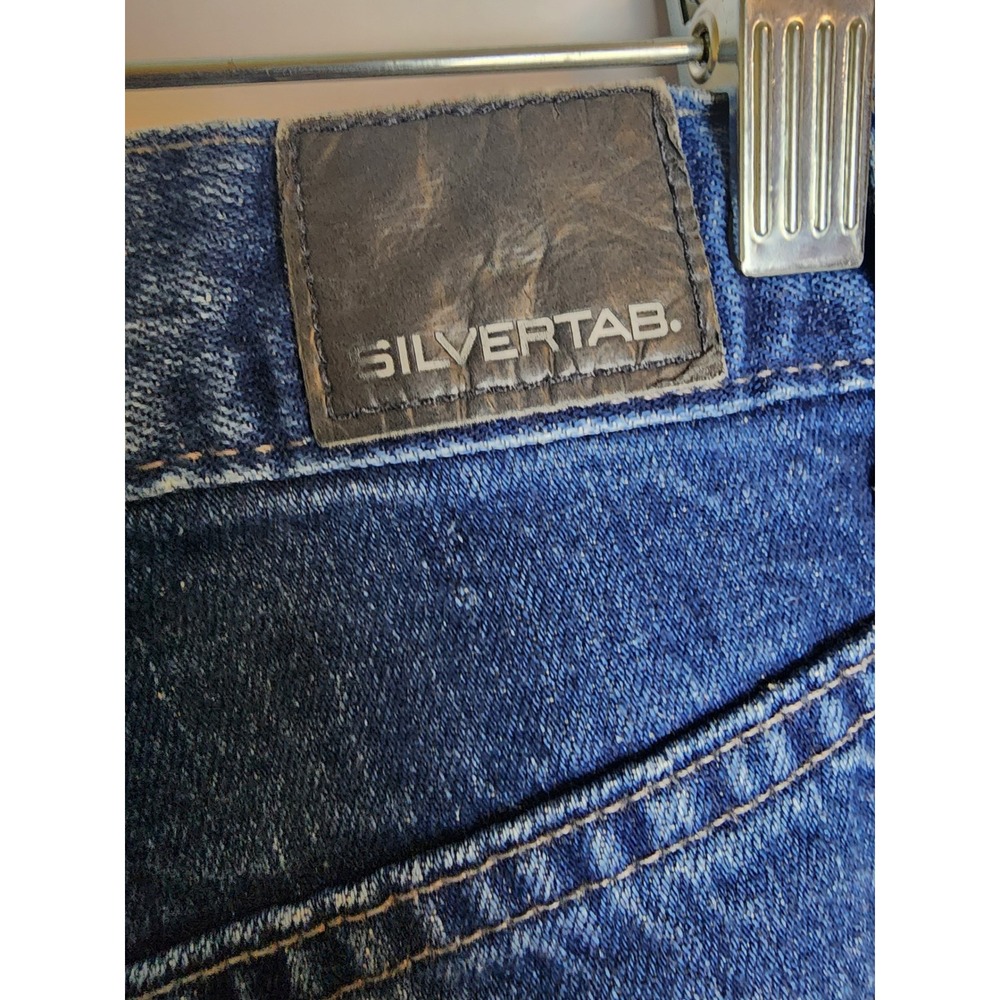 Levis SilverTab Baggy Fit Jeans Mens 34x30 Blue Medium Wash Vintage 90s Made USA - Picture 3 of 6
